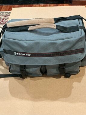 Tamrac Gray Messenger Bag for Men - Padded Camera Carry
